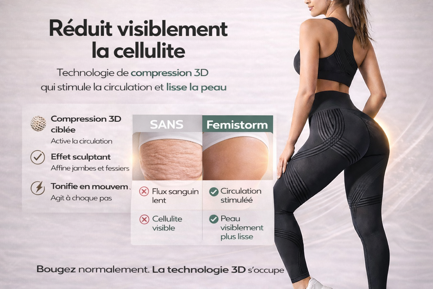 Legging FEMISTORM™ – Élimine la Cellulite par la Compression 3D Active